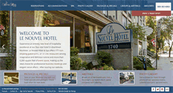 Desktop Screenshot of lenouvelhotel.com